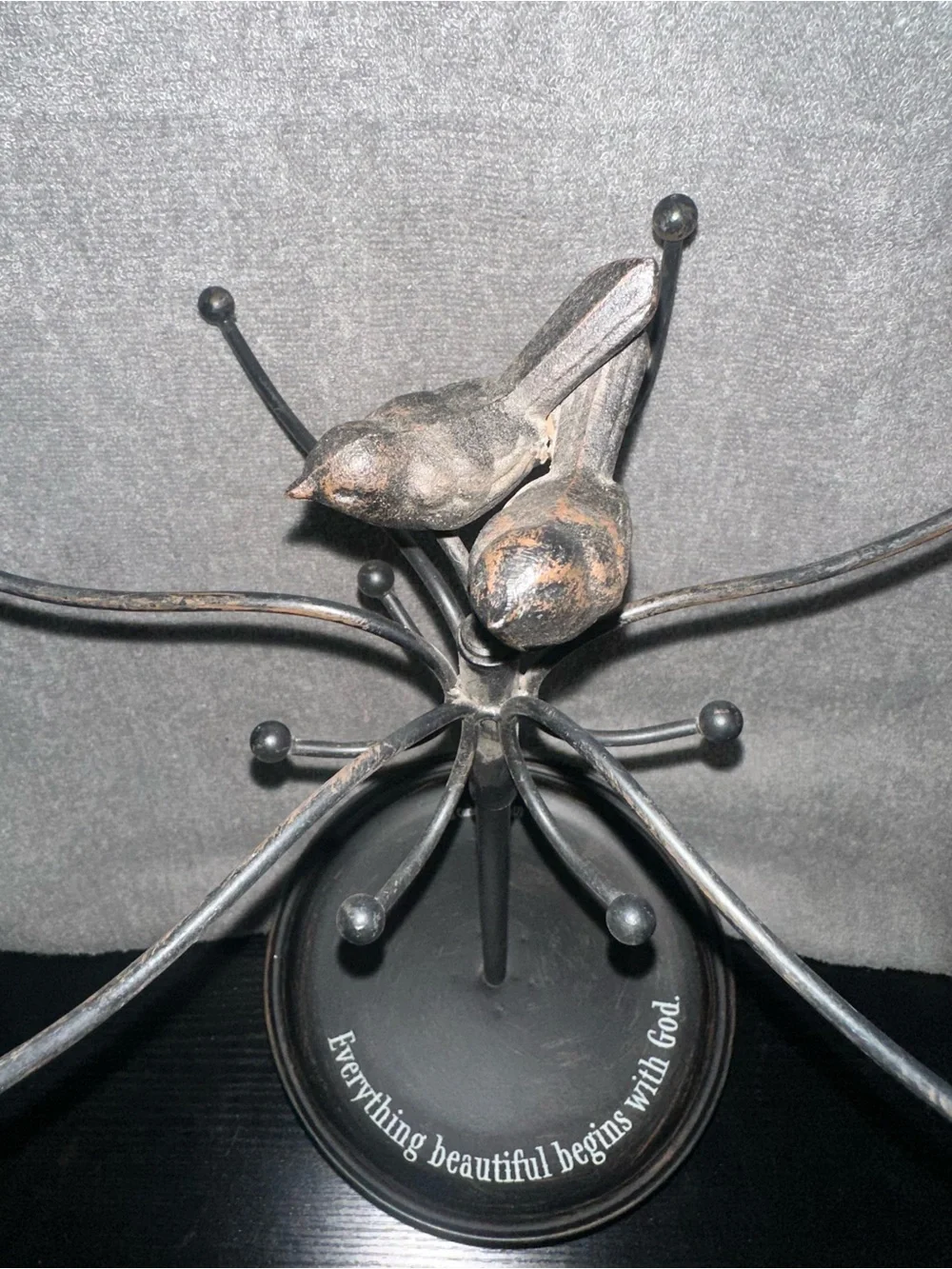Black Bird Jewelry Tree Stand